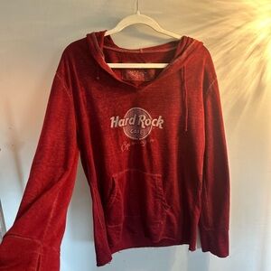 Hard Rock Cafe Maroon Sweatshirt size large
